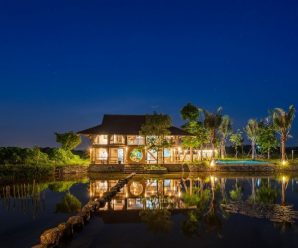 Coco House villa Vân Hòa Ba Vì 3 phòng ngủ mới, đẹp, có bể bơi riêng view núi Tản Viên